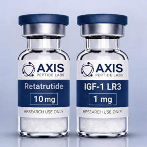 Retatrutide 10mg and IGF-1 LR3 1mg vials — Axis Peptide Labs Research Set
