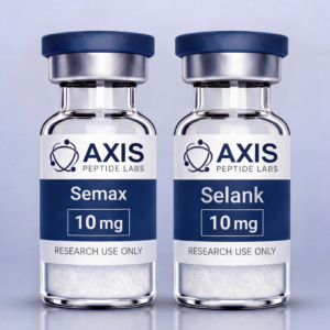 Semax 10mg and Selank 10mg vials — Axis Peptide Labs Research Set