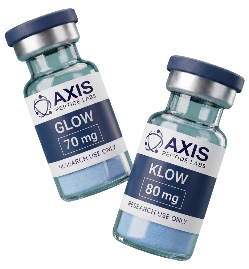 GLOW 70 mg and KLOW 80 mg research vials